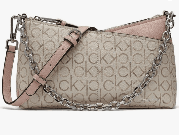 Calvin Klein Women's Zoe Top Zip Chain Crossbody